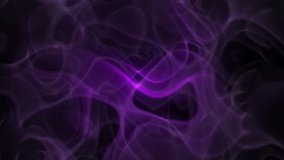 Abstract flowing smooth smoke waves background. Seamless loop animation