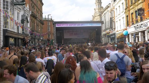 Leeds , Yorkshire / United Kingdom (UK) - 08 04 2019: Leeds Pride LGBTQ Festival 2019