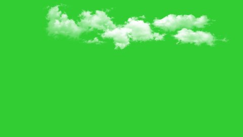 Moving Clouds green screen background