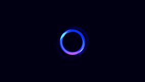 Glowing blue flowery circle burst motion graphics background 4K seamless loop. Best for animation advertisements or projection mapping. Trendy colors makes for hip stylish fashion music videos.  