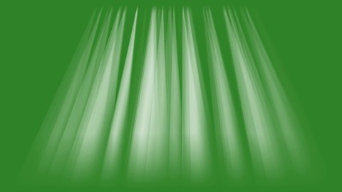 Rays of lights on green screen background animation. Beams light on stage footage HD video.