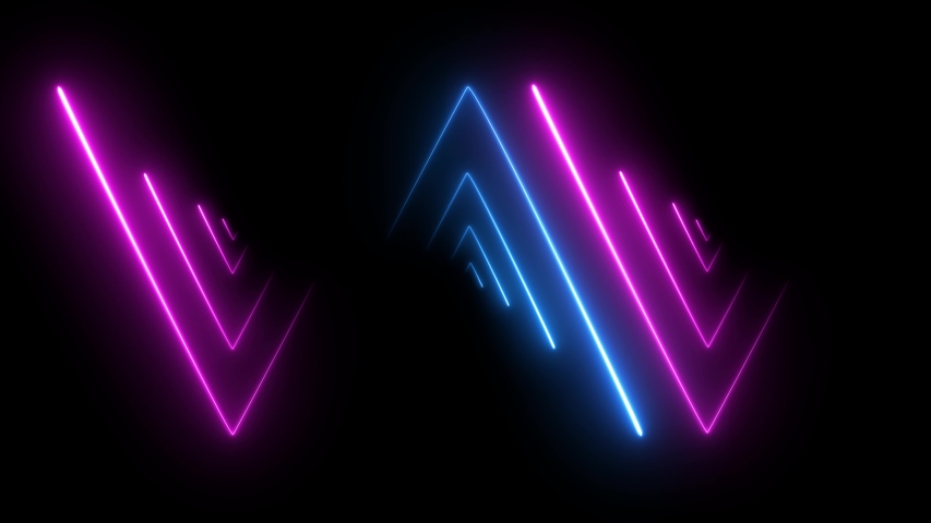 Neon Lights and Neon Light Stock Footage Video (100% Royalty-free