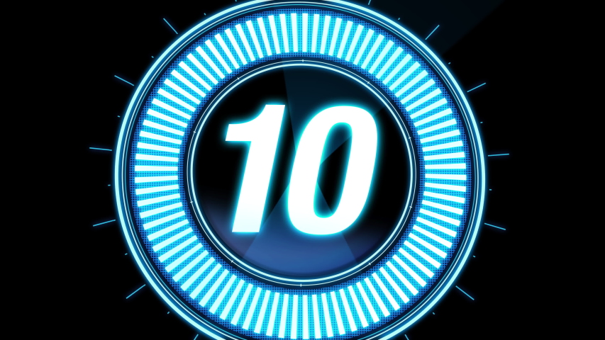 10 секунд. 10 Неон. Неоновая цифра 10. Отсчет 10.