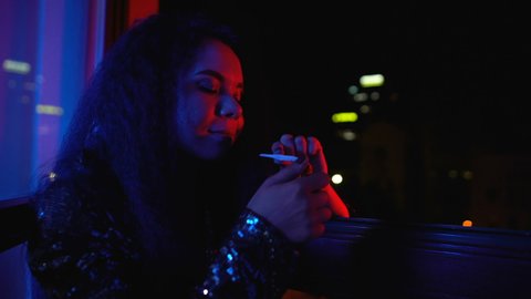 349 Beautiful woman smoking weed Stock Video Footage - 4K and HD Video ...