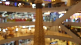 Blurred video Interior Department store abstract background,