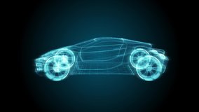 Transparent Car Concept On Hologram in 4K - Powered by Shutterstock - Get 15% off with code: PIKWIZARD15