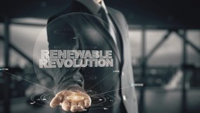 Renewable Revolution with hologram businessman concept - Powered by Shutterstock - Get 15% off with code: PIKWIZARD15