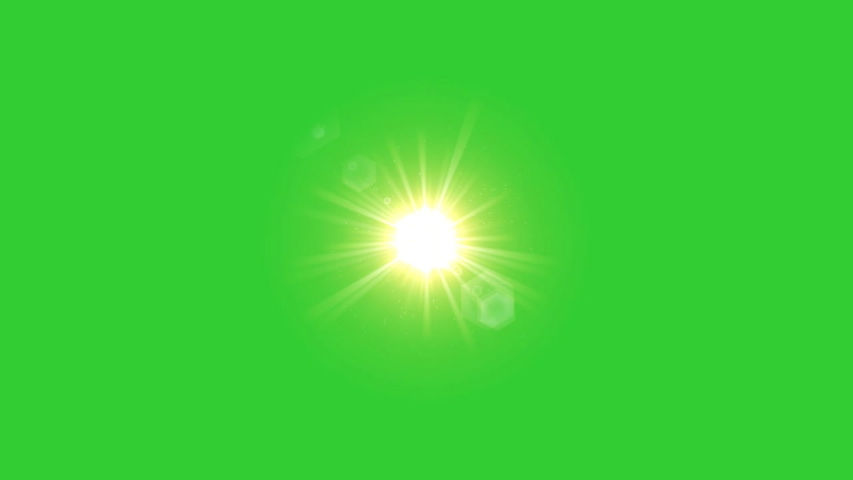 Sun & Sun rays with green screen background | Shutterstock HD Video #1036884764