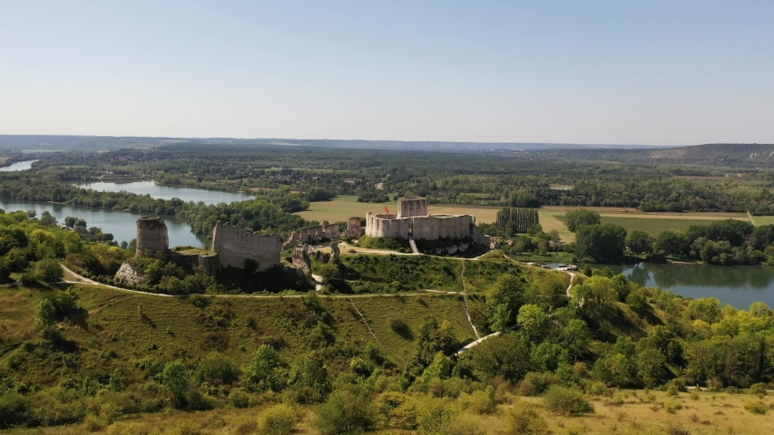 Chateau Gaillard castle, Les Andelys, Normandy, France