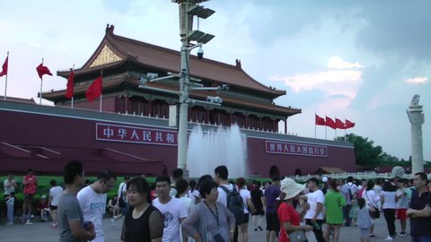 Beijing,China-July,25,2019   The Tiananmen gate building 