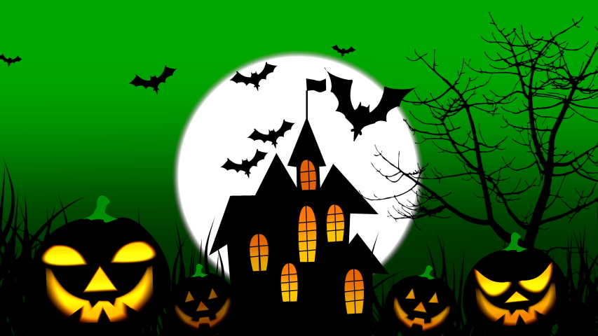 Halloween Theme Background Animation, with Stock Footage Video (100% ...