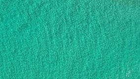 Blue sea background aerial footage 