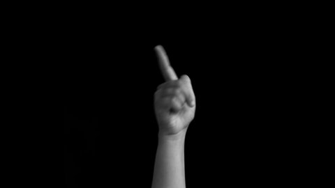 Two Hands Doing Middle Finger Gesture Stock Footage Video (100% Royalty ...