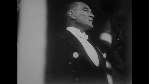 CIRCA 1930s - Mustafa Kemal Ataturk industrializes Turkey in the 1930s.