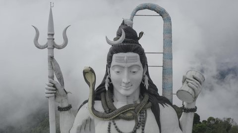 Shiva statue in Char Dham. Sikkim, India