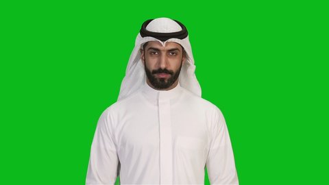 Saudi man is feeling happy