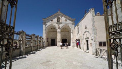 Sanctuary of San Michele Arcangelo (Saint Micheal Archangel) in Monte Sant'Angelo, in the province of Foggia, Puglia, Italy. July-23-2019