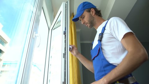 Handyman Using Screwdriver To Fix Stock Footage Video 100 Royalty Free 1037662184 Shutterstock