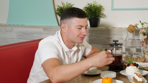 Young Man In White Shirt Stock Footage Video 100 Royalty Free Shutterstock