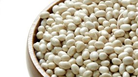 White small kidney beans HD 1920 × 1080 -  video footage.