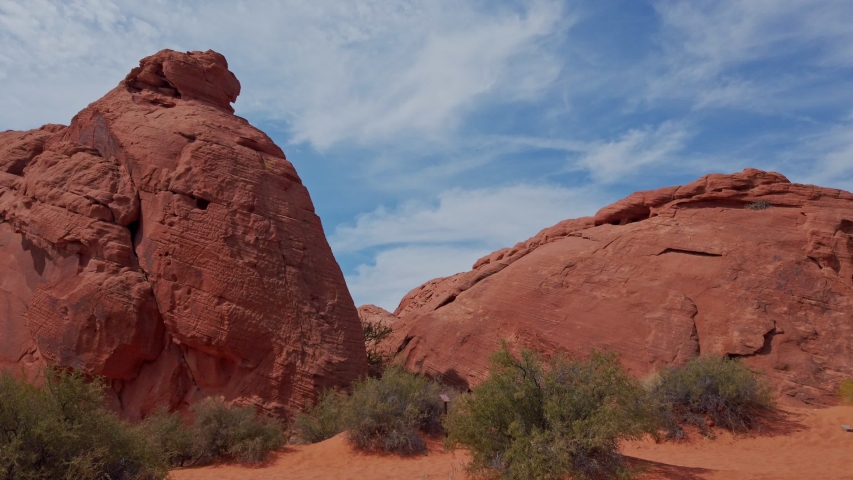 Beautiful landscape around Valley of Fire State Park at Nevada