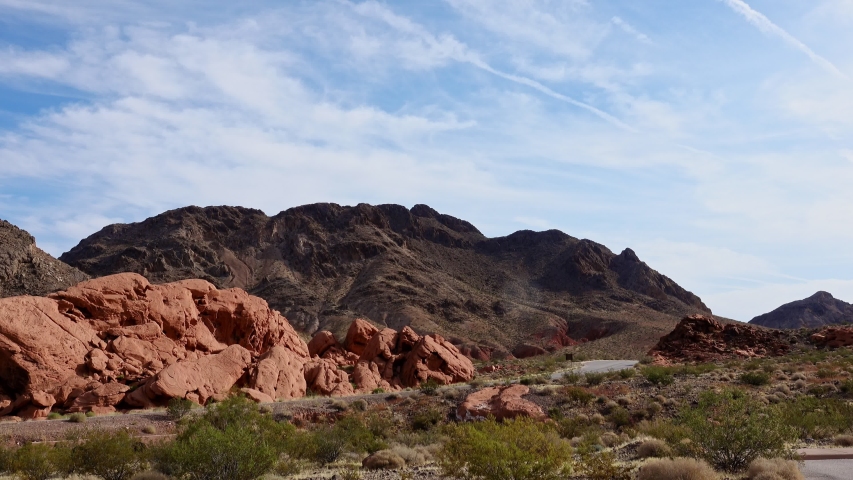 Beautiful landscape around Lake Mead National Recreation Area at Nevada