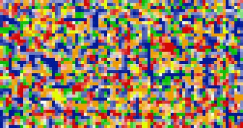 colorful square 8 bit pixel background in lgbt pride rainbow colors, loop 4k stock video footage, motion graphic animation