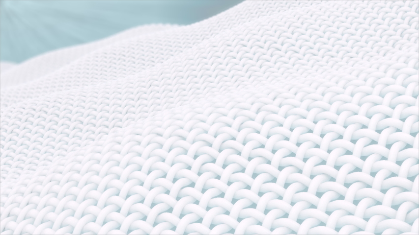 Close up fabric fiber in underwater, fiber with smooth surface. and the Surface is a waves. with air bubbles floating up. with alpha matte. | Shutterstock HD Video #1037269913