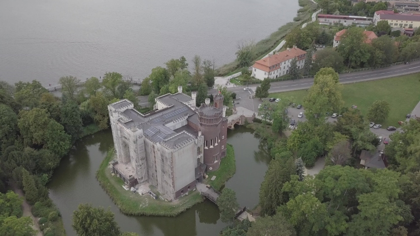 Kornik Castle Down Aerial Drone