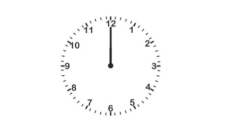 Animation design Of timelapse time Clock 3d rendering. analog clock design, full hd