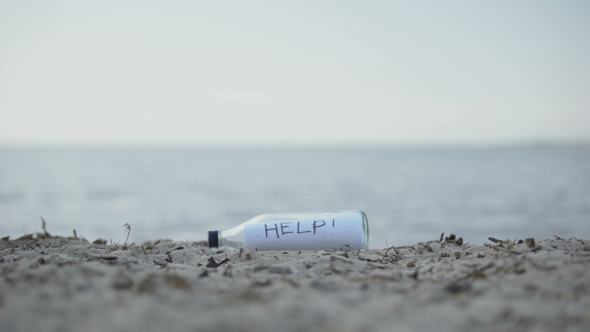 Woman finds message Help in bottle, chance to save survivors, find missed people