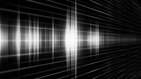 Radio transmission in digital sound form on the black background.