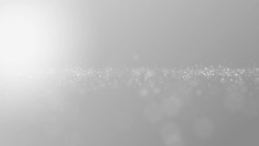 Clean and White 3d Background For title and opening, Particles and sparks spinning in air, bright lens light and bokeh effect