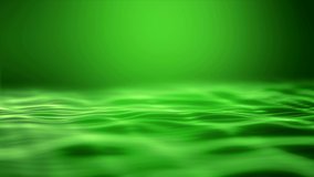 Video animation of waves on green background - abstract background