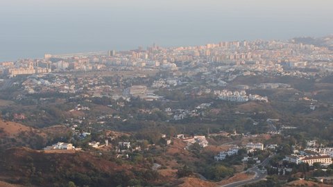 View of the city of Fuengirola from the town of Mijas.