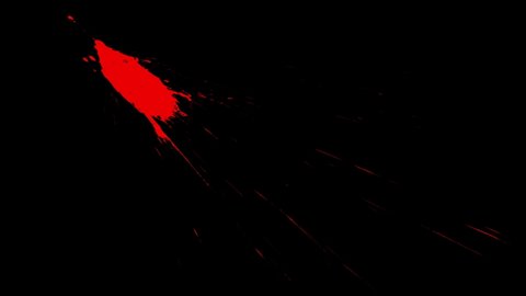 Blood Splatter on the Wall on a black png Background