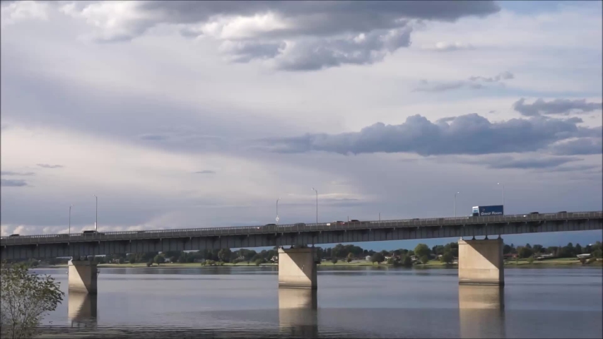 Cable Bridge spanning the Columbia River in Kennewick, Washington image