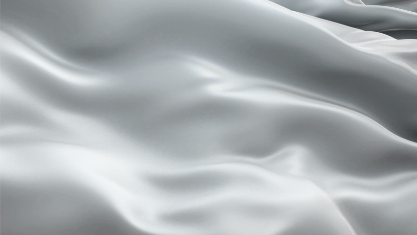 Luxurious Rippled Silver Fabric color background video waving in wind. Realistic light gray Flag background. Silver color Flag Looping Closeup 1080p Full HD footage. Silver Satin flag sign of sleek
 | Shutterstock HD Video #1037477795