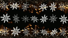beautiful video, white snowflakes on a shiny background
