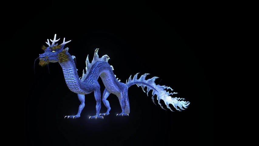 3D CG rendering of Flying Dragon