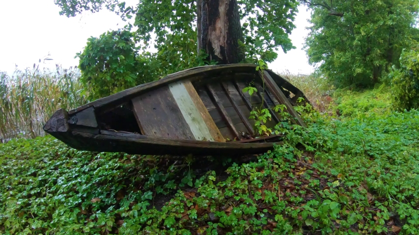 An Old Rowing Boat Abandoned Stock Footage Video (100% Royalty-free)  1037606504 | Shutterstock