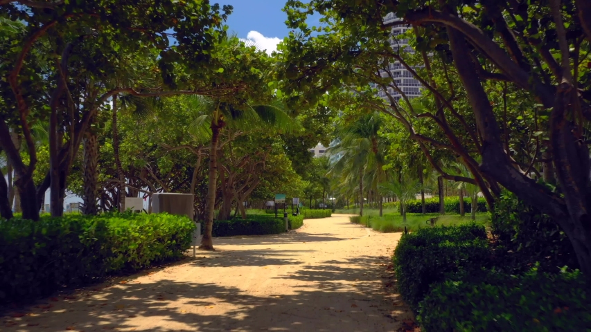 Beach scene Village of Bal Harbour Miami Florida