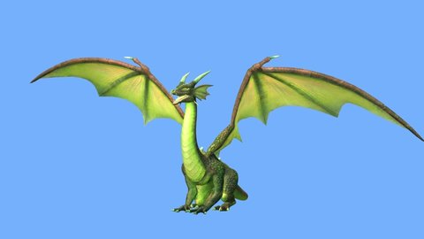 3D CG rendering of Flying Dragon