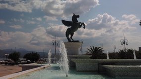 4K Hyperlapse of Pegasus statue in Corinth Greece - Powered by Shutterstock - Get 15% off with code: PIKWIZARD15