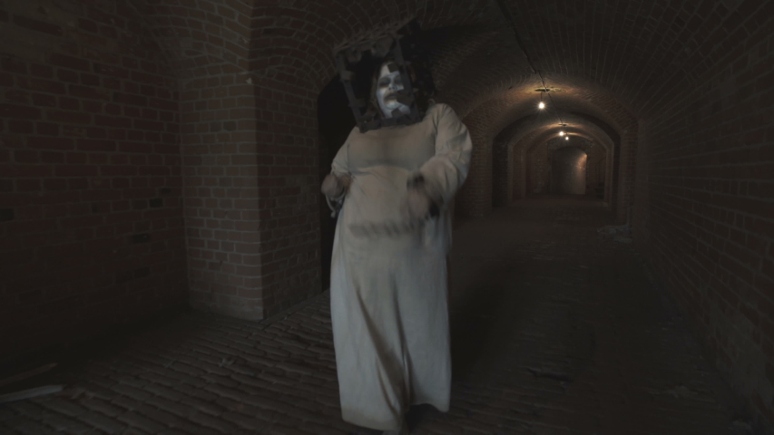 funny ghost fat woman rusty cage Stock Footage Video (100% Royalty-free ...