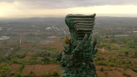 Garuda Wisnu Kencana statue. GWK 122-meter tall statue is one of the most recognizable and popular attractions of island Bali, Indonesia.