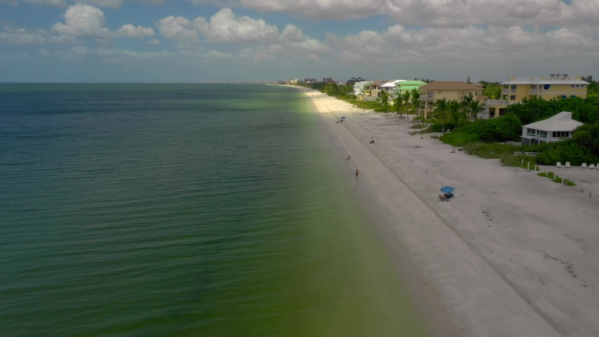 Bonita Beach Florida aerial drone video 4k