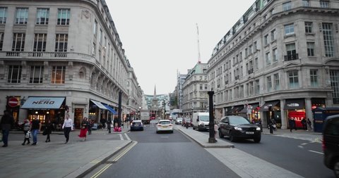 London , London / United Kingdom (UK) - 06 26 2019: Street And Roads Of London