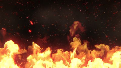 Fire Flames Igniting And Burn animation