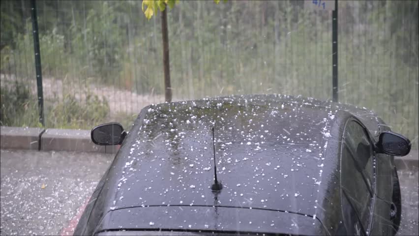 Hail in June. Hail is a form of solid precipitation